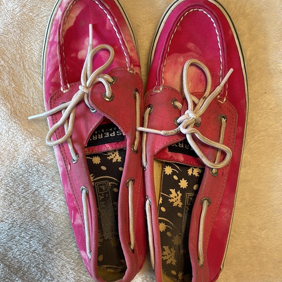 Pink tie dye Sperry’s, size 8! - Picture 3 of 5